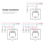Interruptor Sonoff M5 3 Gang Matter Gris