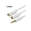 Adaptador Ugreen 3.5 Macho A 2Hembras mic/audio W