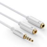 Adaptador Ugreen 3.5 Macho A 2Hembras mic/audio W