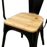 Butaca Tolix Asiento De Madera