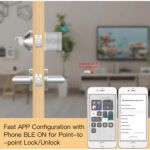 Cerradura Moes BG-R2-US BT Tuya con Huella y Tecla