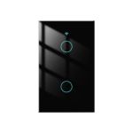 Interruptor Moes US2 WiFi/RF Táctil 2 B. Tuya Negr