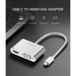 Ugreen Adaptador USB-C a Hdmi + Vga Blanco