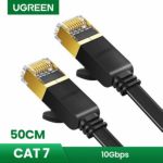 Cable Ugreen Ethernet Cat7 U/ftp 0.5mts Flat Negro
