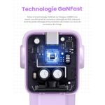 Ugreen Cargador Mini Robot 2usb/usbc 65w Purple