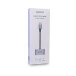 Hub Ugreen USB-C A 3,5mm/USB-C Hembra carga 30W