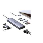 Hub Ugreen 4k Tipoc Usb 9 en 1/hdmi/vga/rj45/sd/pd