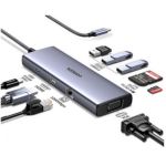 Ugreen Hub 4k Tipoc Usb 3.0/hdmi/vga/rj45/sd/pd